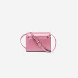 Sac à main Maison Maes M1_06 rose vu de dos, Haute Maroquinerie vegan à faible impact fabriquée en France